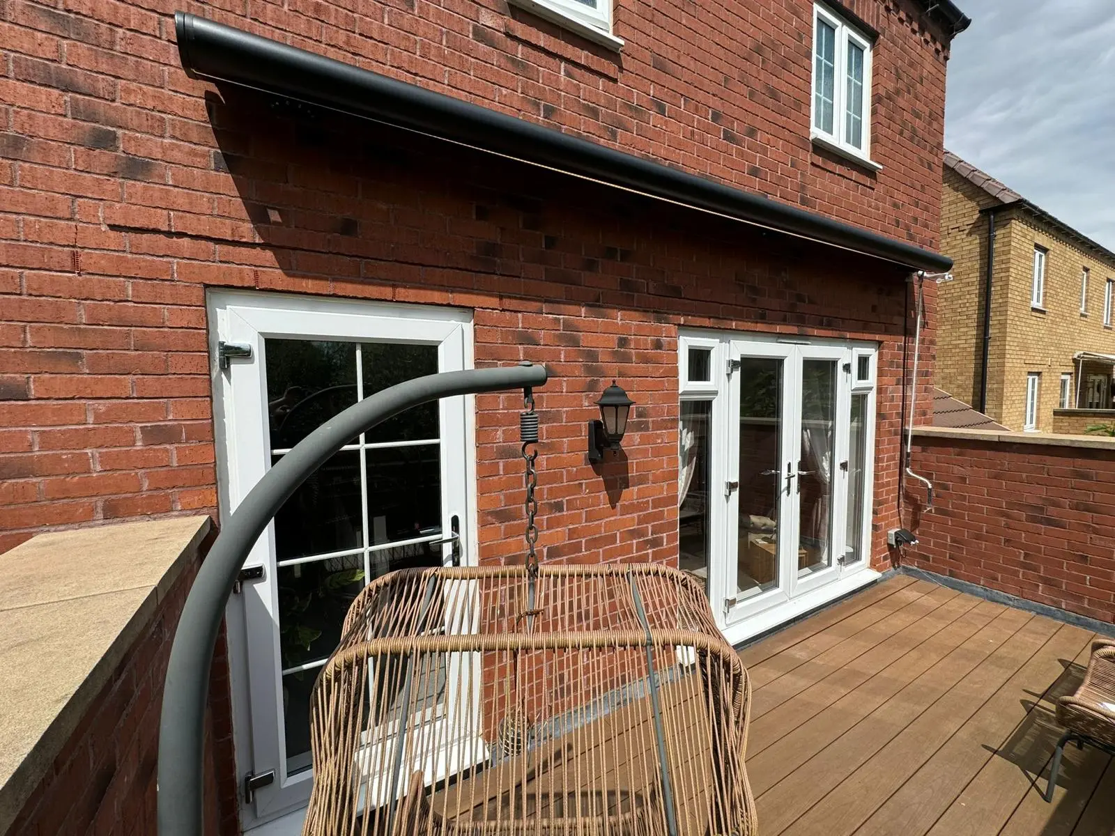 Residential Balcony Awning Installation in London - Enhances Outdoor Living Space